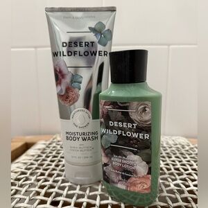 NWT Bath & Body Works Desert Wildflower shower gel and lotion set